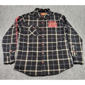 Logic COADM Tour 2019 Bobby Boy Quilted Wool Flannel Black Jacket Mens Sz Medium